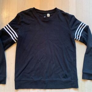 Adidas Unisex Black Long sleeve Sweater